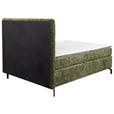 BOXSPRINGBETT 140/200 cm  in Grün  - Schwarz/Grün, Design, Textil/Metall (140/200cm) - Esposa
