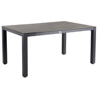 GARTENTISCH Metall, Kunststoff Grau rechteckig  - Grau, Basics, Kunststoff/Metall (180/100/75cm) - Tierra Outdoor