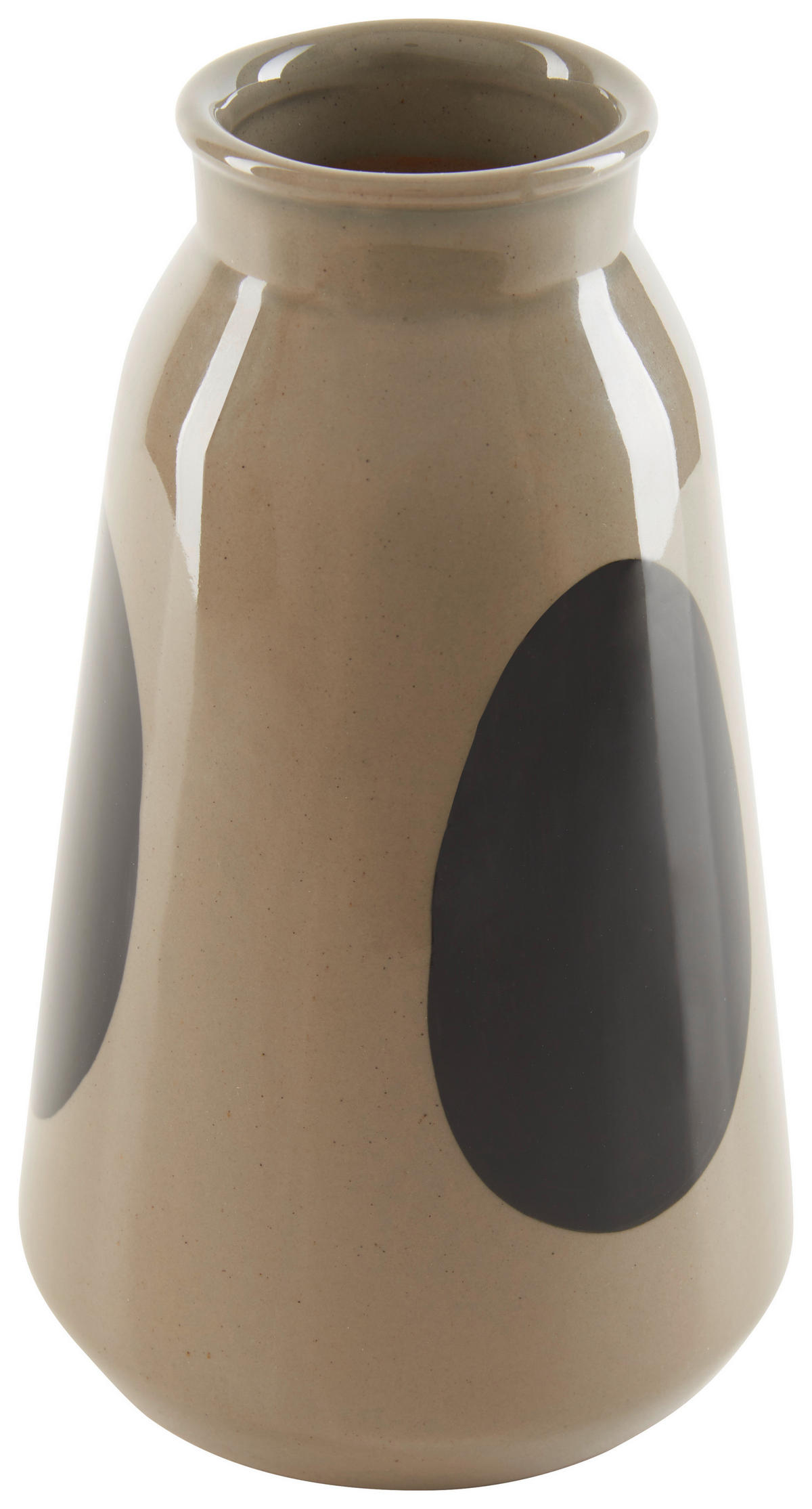 VÁZA 20.4 cm  - barna/fekete, Design, kerámia (12/20,4cm) - Ambia Home