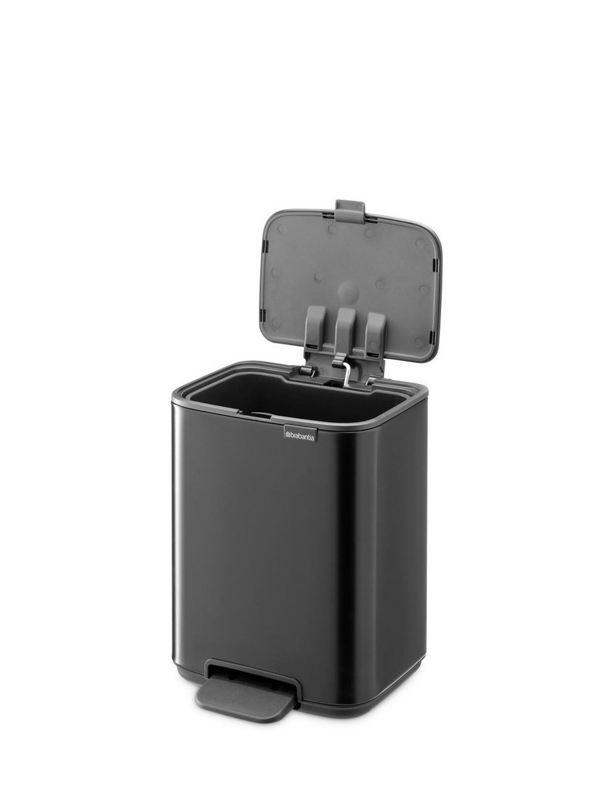 KANTA SA PAPUČICOM  4 l   - crna/antracit, Konvencionalno, metal/plastika (20/26,8/20,5cm) - Brabantia