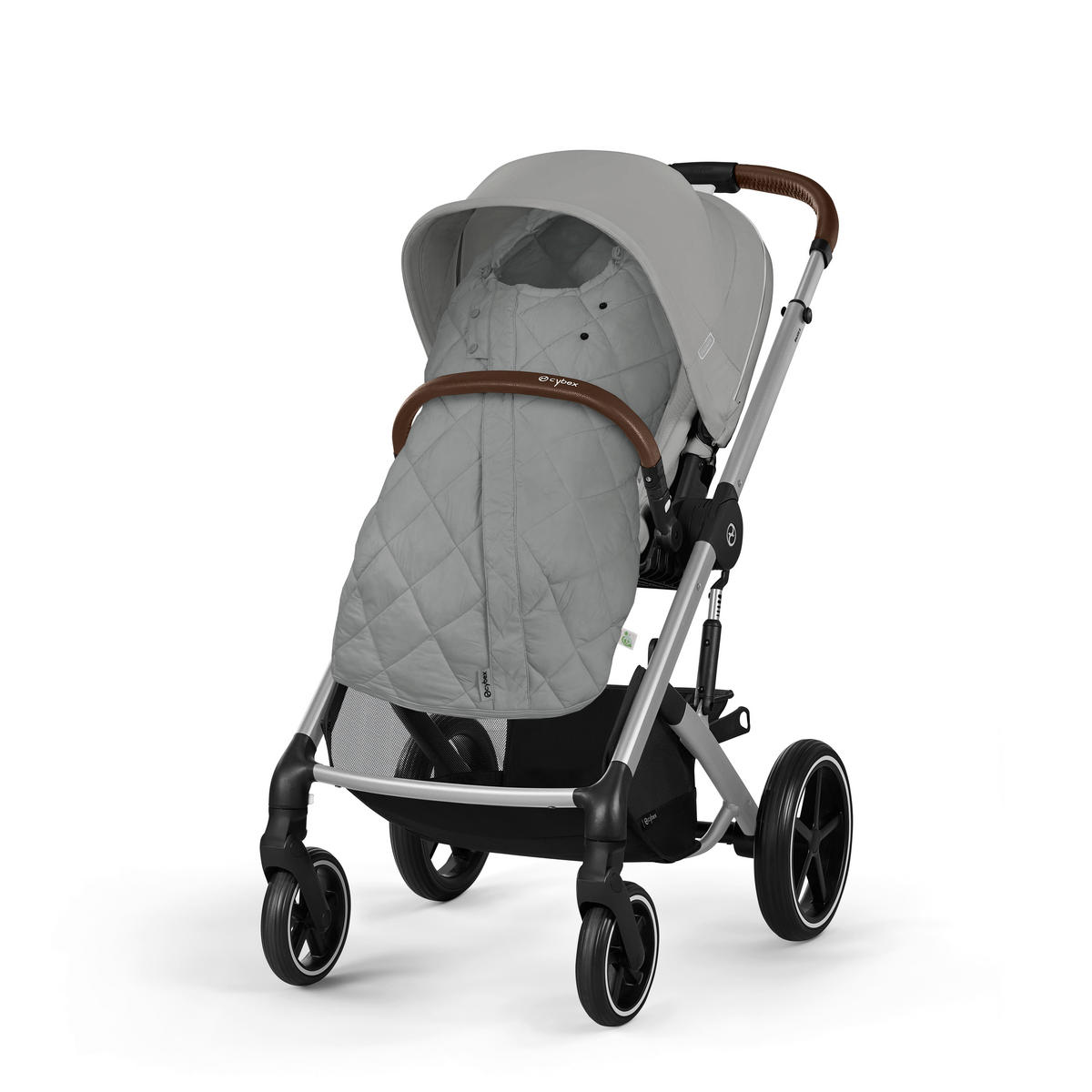 FUßSACK Snogga  - Hellgrau, Basics, Textil (90/50/2cm) - cybex GOLD