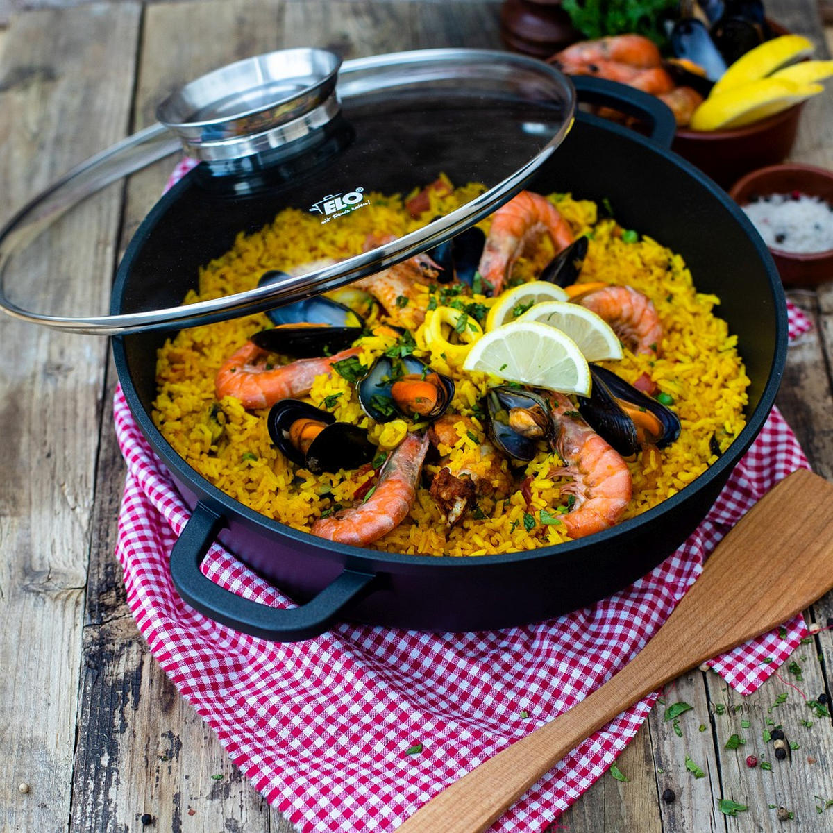 SERVIERPFANNE ELo Alucast Servierpfanne 28 cm cm  - Basics, Metall (28 cmcm) - ELO