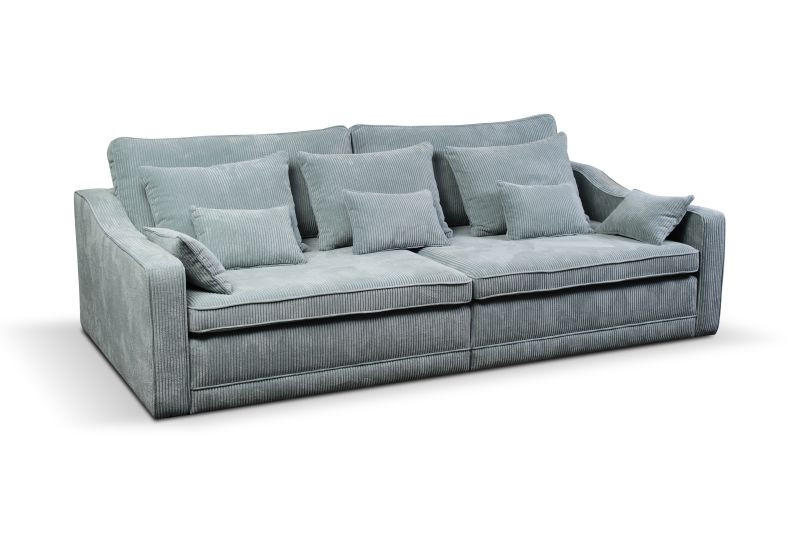 Big Sofa Mit Schlaffunktion + Bettkasten Evora B:276cm Grün