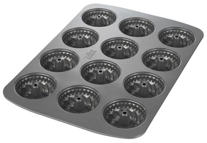 MUFFINFORM  - Anthrazit, KONVENTIONELL, Metall (26,1/3,24/37,3cm) - Birkmann