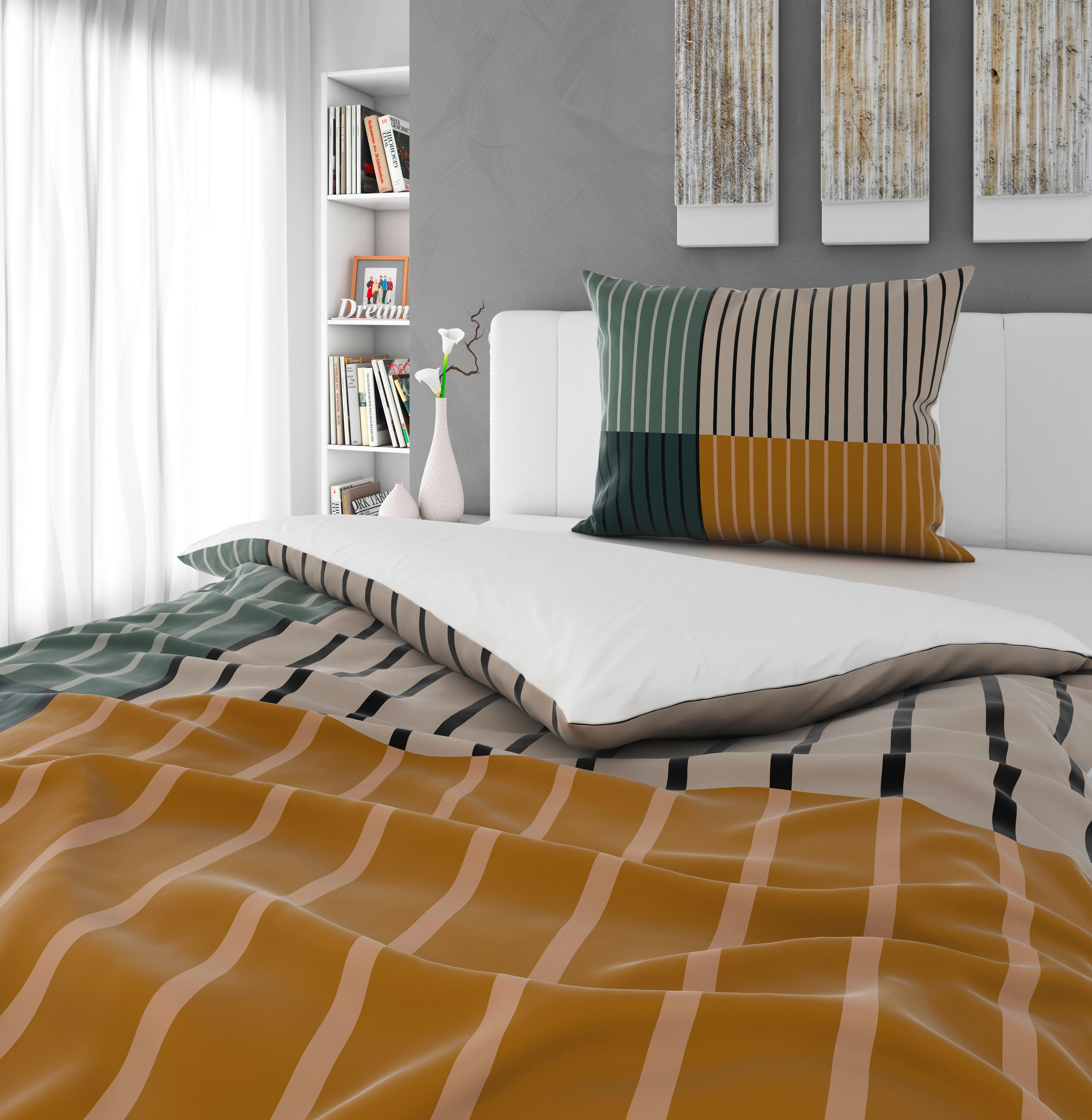 KÉTOLDALAS ÁGYNEMŰHUZAT 140/200 cm  - színes, Konventionell, textil (140/200cm) - Esposa