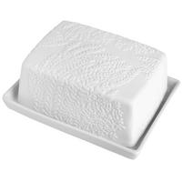 BUTTERDOSE Keramik  - Weiss/Schwarz, Basics, Keramik (13/6/10cm) - Räder