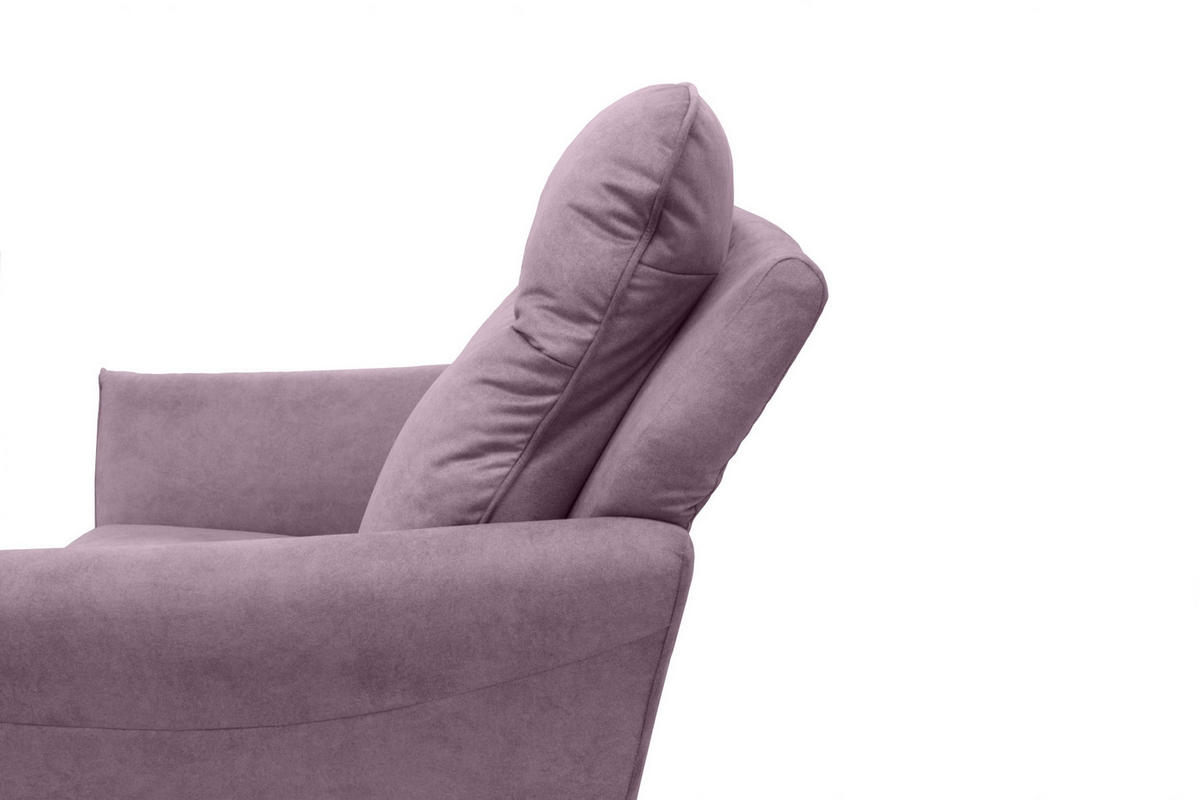 2-SITZER-SOFA  in Mikrofaser Rosa Skandinavisch, Modern  - Buchefarben/Rosa, Design, Holz/Textil (145/110/92cm) - Livetastic