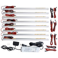 GLASBODENBELEUCHTUNGS-SET  - Silberfarben, Design, Kunststoff/Metall (45/2/2cm) - MID.YOU