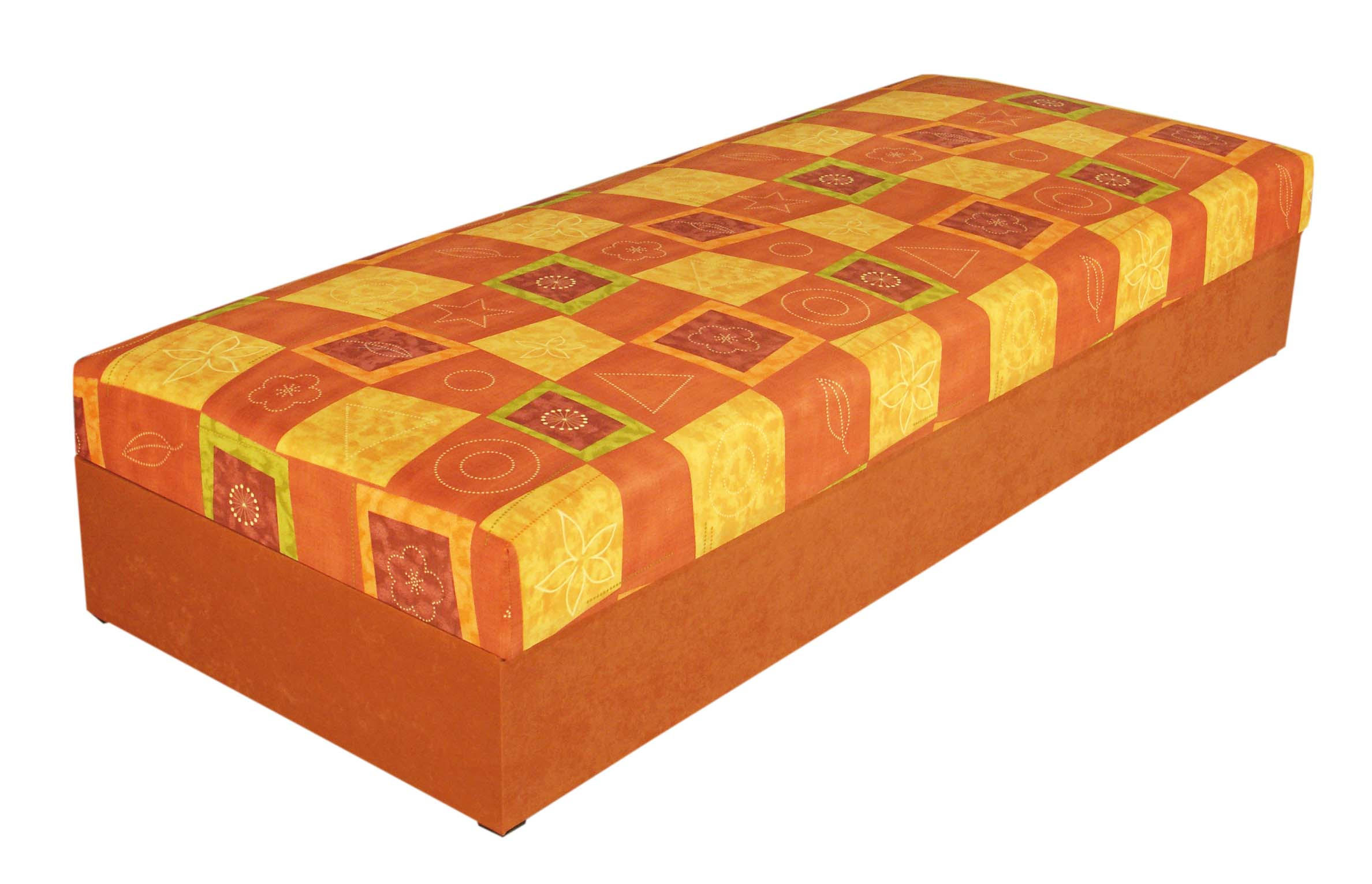 LEŽADLO, drevo, 80/38/200 cm - oranžová, Konventionell, drevo (80/38/200cm) - Blanar