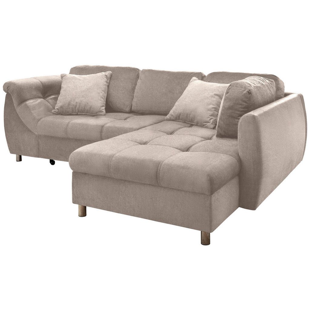 Thumbnail - Livetastic Eckschlafsofa, Taupe, Textil, Uni, 4-Sitzer, Füllung: Schaumstoff, 250x190 cm, Made in Europe, Liegefunktion,...