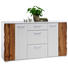 KOMMODE 154/86/44 cm - Chromfarben/Eichefarben, Design, Holzwerkstoff/Kunststoff (154/86/44cm) - Xora KOMMODE 154/86/44 cm - Chromfarben/Eichefarben, Design, Holzwerkstoff/Kunststoff (154/86/44cm) - Xora