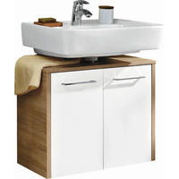 WASCHBECKENUNTERSCHRANK 65,3/52,9/32,8 cm  - Chromfarben/Eichefarben, Design, Holzwerkstoff/Metall (65,3/52,9/32,8cm) - Carryhome