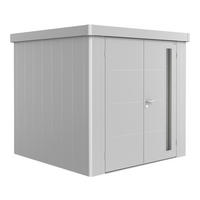 GERÄTEHAUS 236/222/180 cm  - Silberfarben, Design, Metall (236/222/180cm) - Biohort