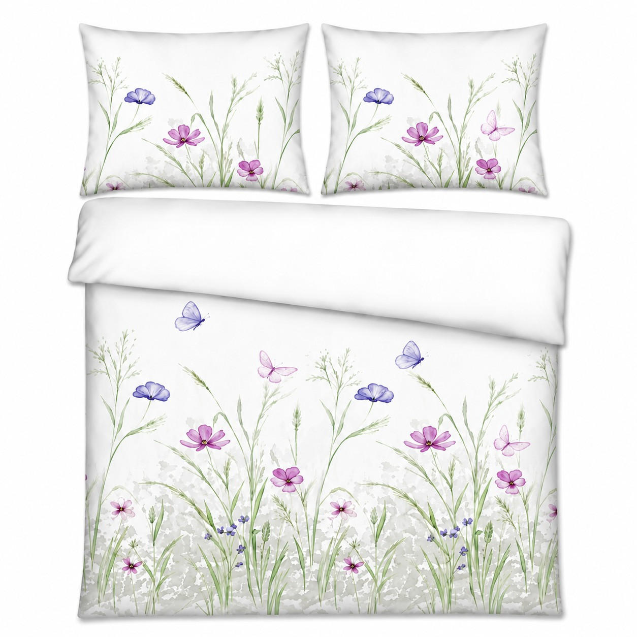 Lenjerie De Pat Cu Două Fețe 220/200 cm  - lila, textil (220/200cm) - Esposa