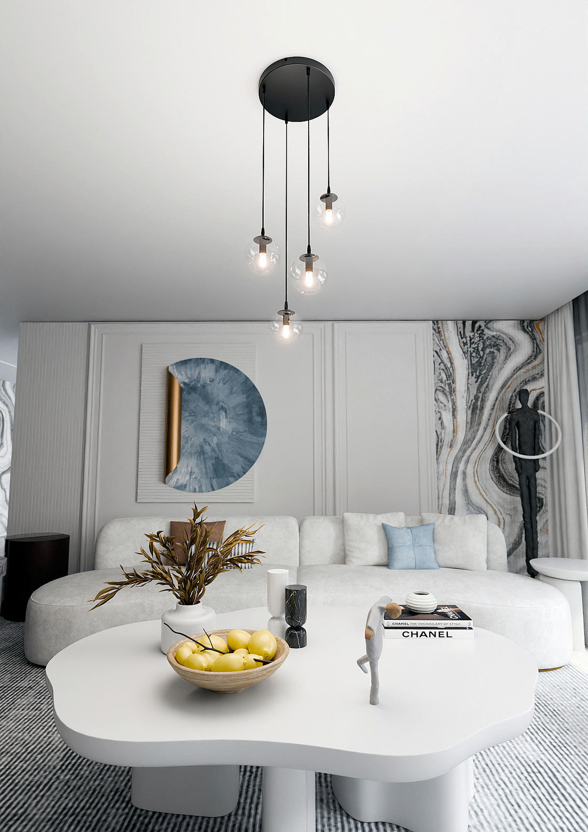 HÄNGELEUCHTE  40/40/100 cm    - Schwarz, KONVENTIONELL, Glas/Metall (40/40/100cm)