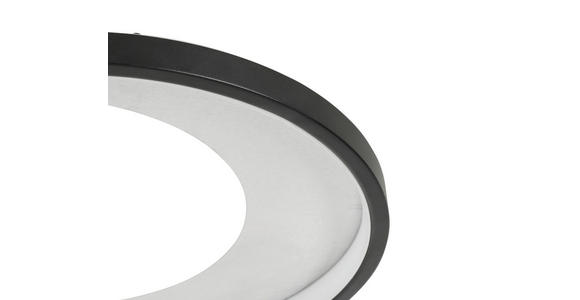 LED-DECKENLEUCHTE 55/35/8,5 cm   - Silberfarben/Schwarz, Design, Kunststoff/Metall (55/35/8,5cm) - Novel