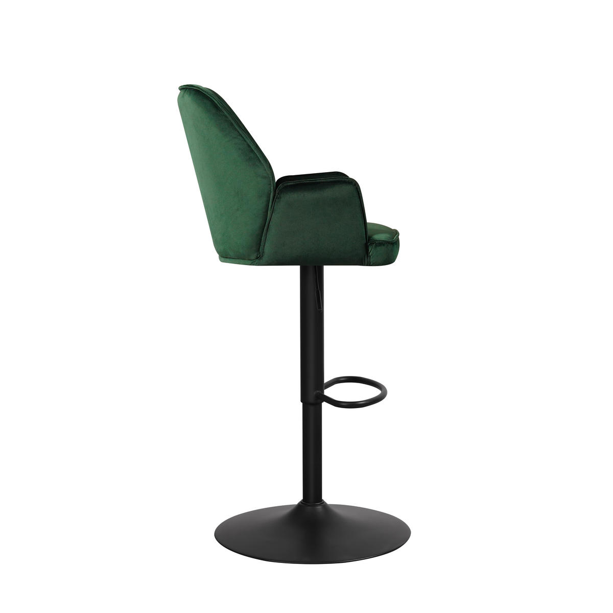 BARHOCKER-SET in Grün  - Schwarz/Grün, MODERN, Textil/Metall (54/100/58cm) - MID.YOU