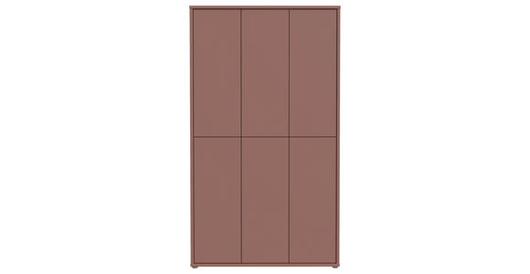 SCHUHSCHRANK 110/192/35 cm  - Terracotta/Grau, Basics, Holzwerkstoff/Kunststoff (110/192/35cm) - Xora