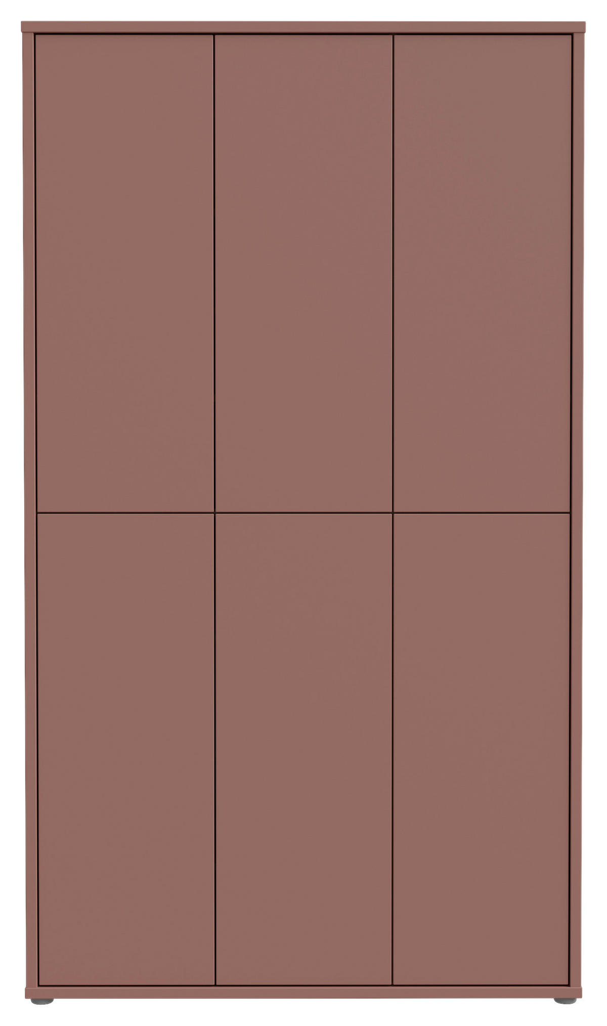 SCHUHSCHRANK  in 110/192/35 cm  - Terracotta/Grau, Basics, Holzwerkstoff/Kunststoff (110/192/35cm) - Xora