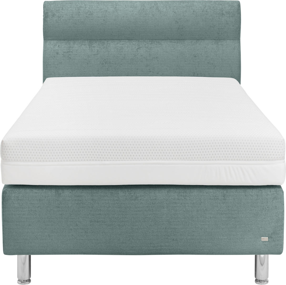 BOXSPRINGBETT 120/200 cm,  in Petrol, H3 = fest  - Petrol/Schwarz, Design, Textil (120/200cm) - RUF Betten