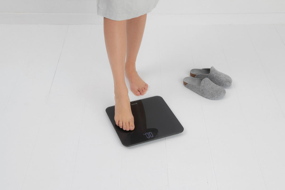 TELESNA VAGA  siva  - siva, Osnovno, staklo/plastika (30/2.4/30cm) - Brabantia