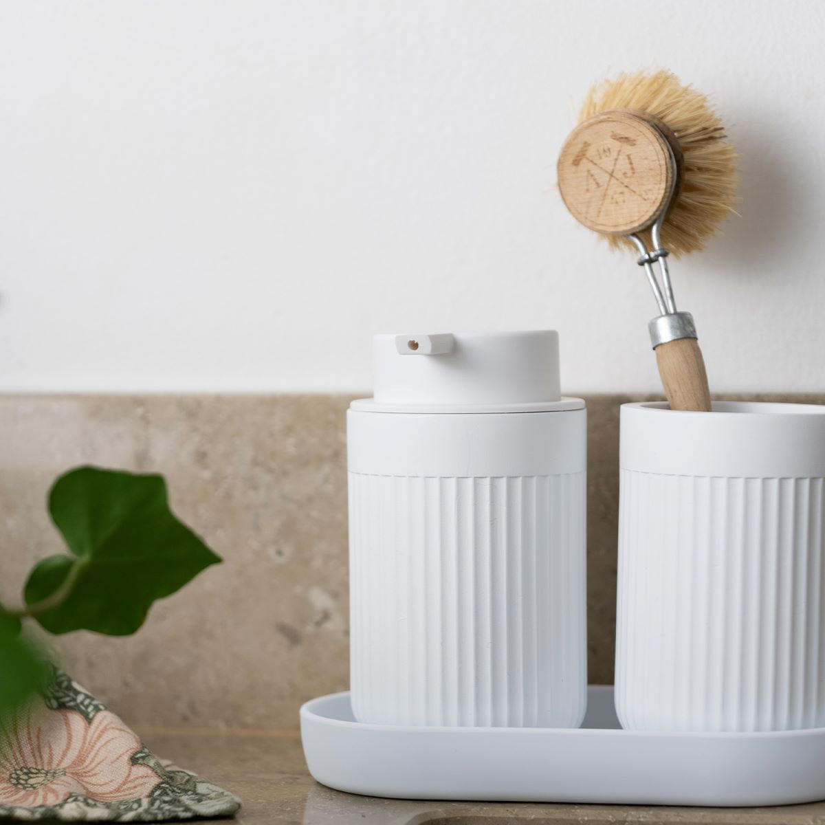 SEIFENSPENDER Kunststoff  - Weiß, Basics, Kunststoff (5/13,6/5cm)