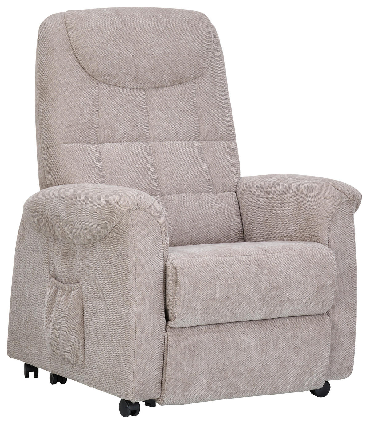 FERNSEHSESSEL in Chenille, Flachgewebe Grau  - Schwarz/Grau, KONVENTIONELL, Kunststoff/Textil (83/113/92cm) - Xora