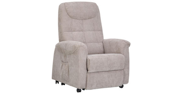 FERNSEHSESSEL in Chenille, Flachgewebe Grau  - Schwarz/Grau, KONVENTIONELL, Kunststoff/Textil (83/113/92cm) - Xora