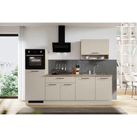 KÜCHENLEERBLOCK 260 cm   in Grau  - Eichefarben/Schwarz, Basics, Holzwerkstoff/Metall (260cm) - MID.YOU