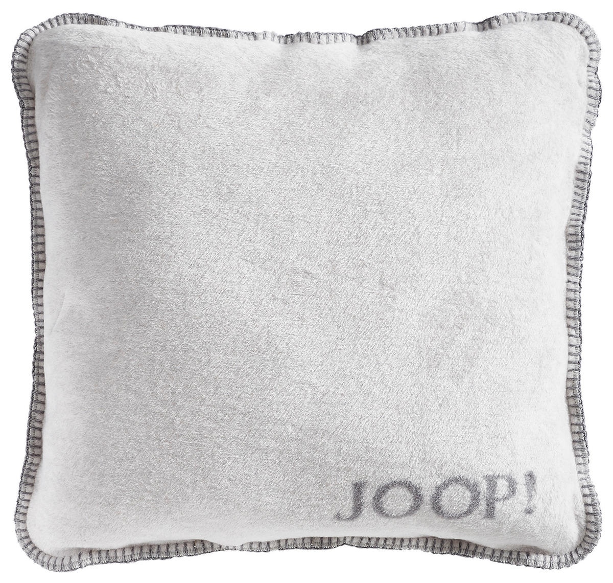 KISSENHÜLLE Uni Doubleface 50/50 cm  - Hellgrau/Graphitfarben, Basics, Textil (50/50cm) - Joop!