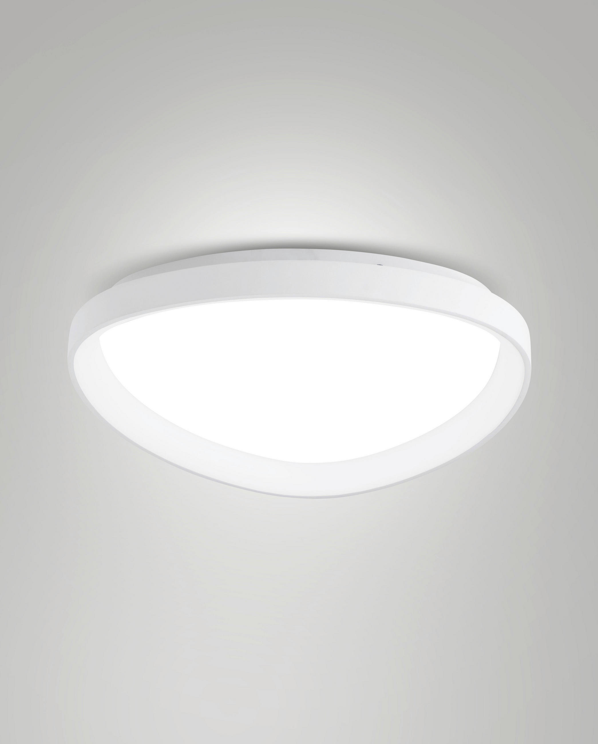 LED-DECKENLEUCHTE Quirk 62/7 cm   - Goldfarben, KONVENTIONELL, Kunststoff/Metall (62/7cm) - Fabas Luce