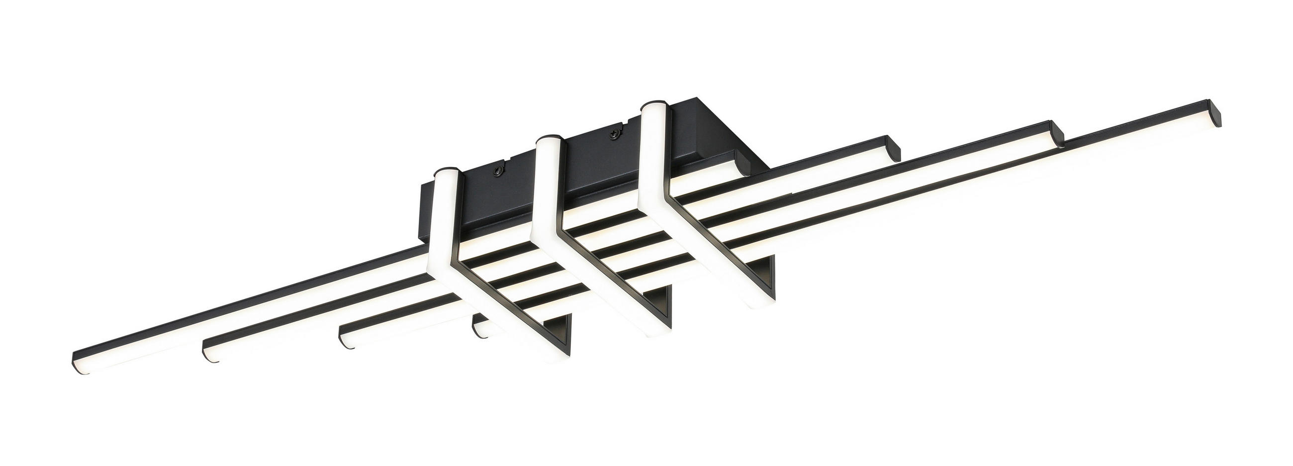 DECKENLEUCHTE 78/14/8 cm  - Schwarz, Trend, Kunststoff/Metall (78/14/8cm) - Collett's Monde