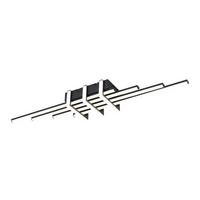 DECKENLEUCHTE 78/14/8 cm  - Schwarz, Trend, Kunststoff/Metall (78/14/8cm) - Collett's Monde