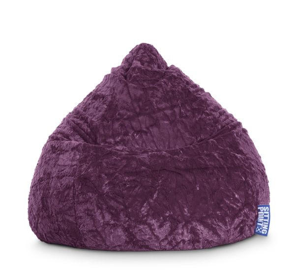 VREČA ZA SEDENJE  FLUFFY XL      70/110 cm         - vijolična, Konvencionalno, tekstil (70/110cm)