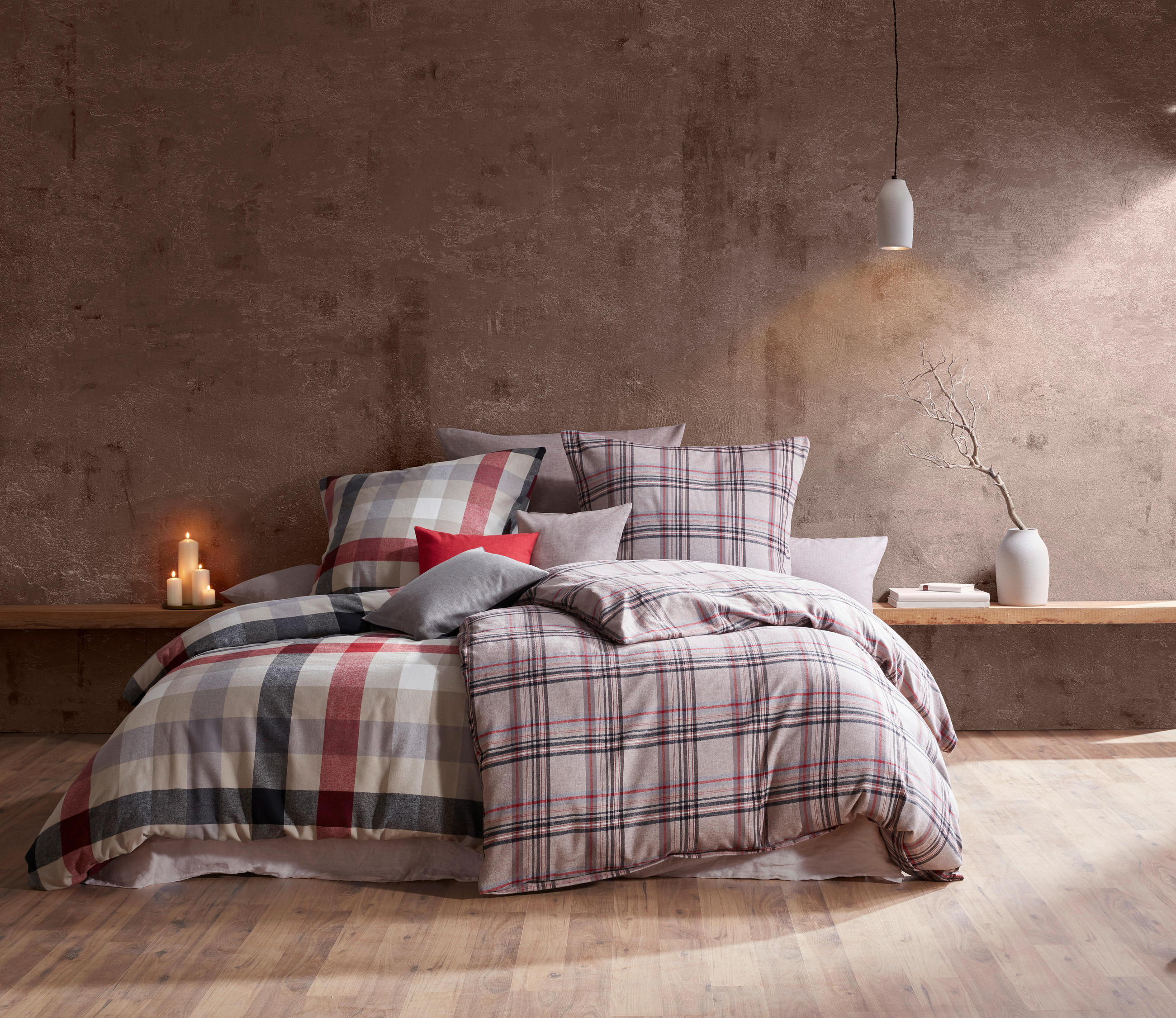 BETTWÄSCHE Lech Flanell 135/200 cm  - Taupe, Design, Textil (135/200cm) - Fleuresse