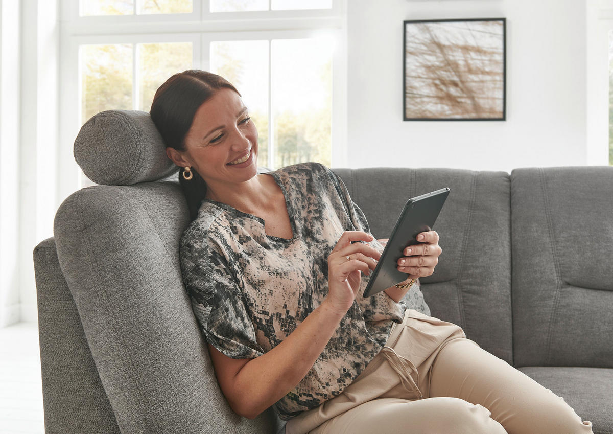 ECKSOFA  in Chenille Grau  185/235 cm  - Schwarz/Grau, KONVENTIONELL, Kunststoff/Textil (185/235cm) - Beldomo Comfort