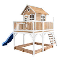 SPIELHAUS LIAM 613/291/277 cm axi Liam  - Blau/Braun, Basics, Holz (613/291/277cm) - Ambia Garden