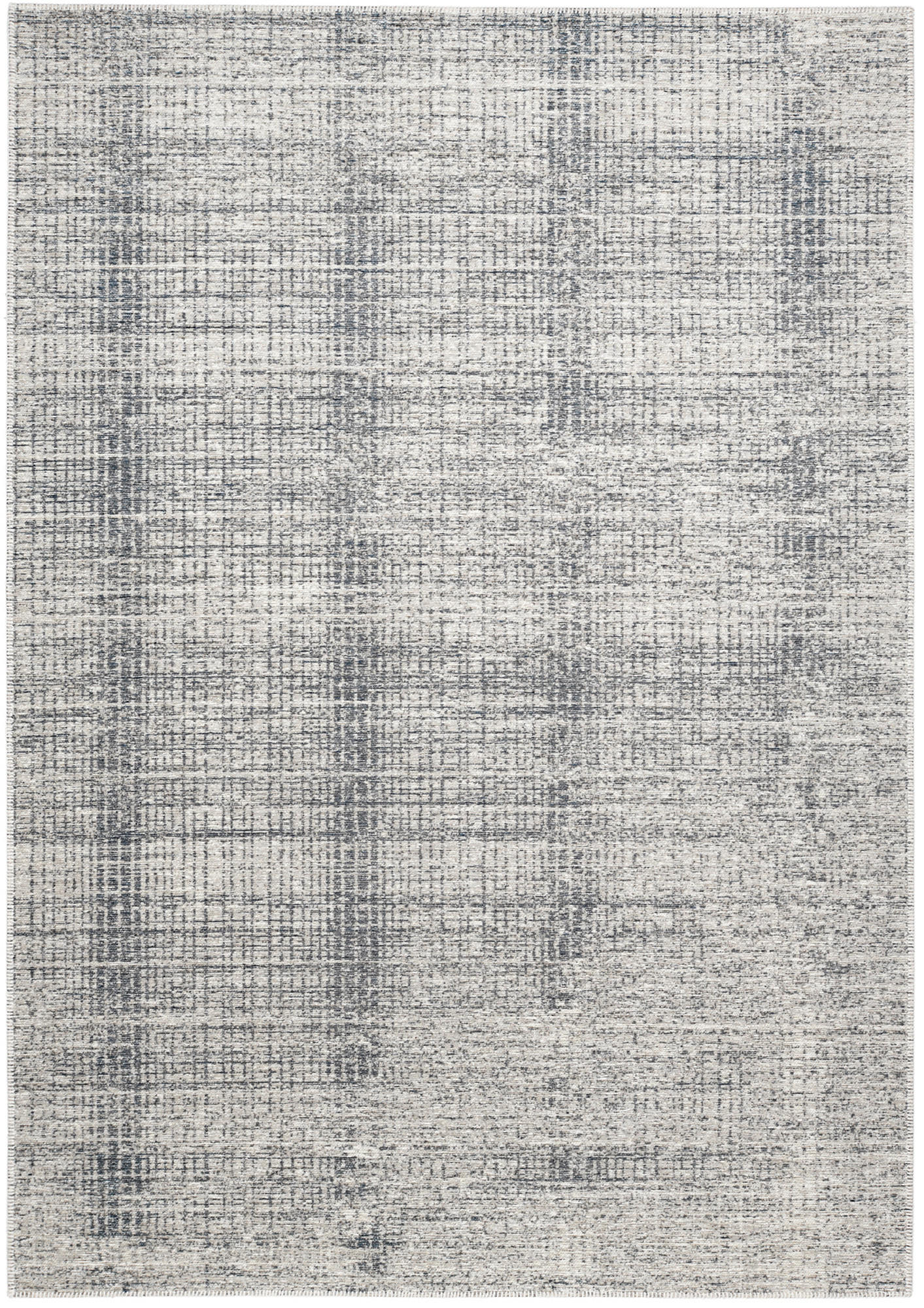 Musterring Flachwebeteppich Plains Blau, Grau 160x230 cm