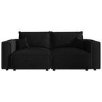 SCHLAFSOFA Cord Anthrazit  inkl. Zierkissen, Bettkasten, Schlaffunktion  - Anthrazit/Schwarz, MODERN, Kunststoff/Textil (250/68/104cm) - Xora