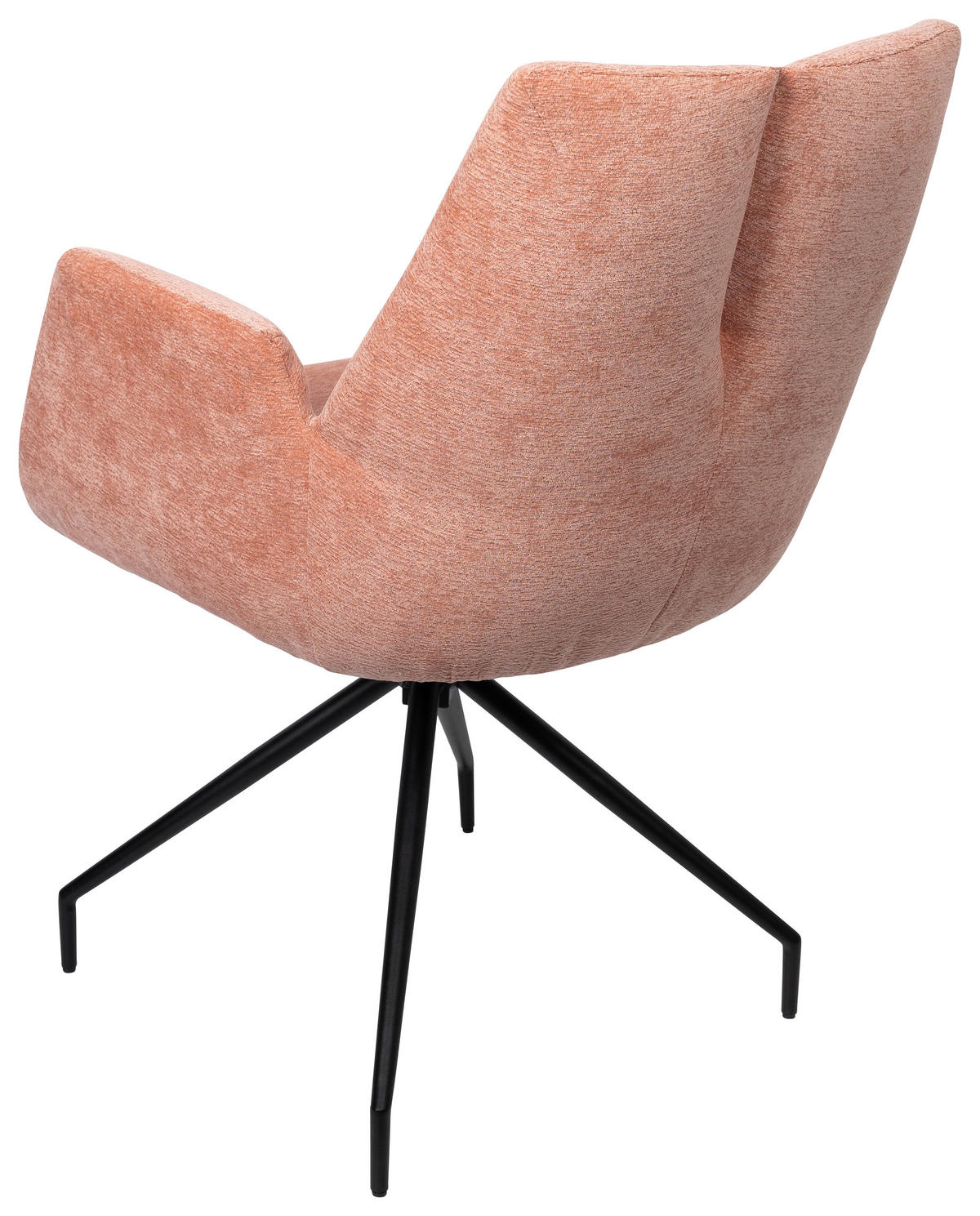 ARMLEHNSTUHL  in Schmiedeeisen Webstoff  - Schwarz/Rosa, Design, Textil/Metall (58/89,5/64cm) - Novel