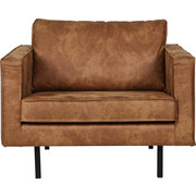 SESSEL Lederlook Braun - Schwarz/Braun, Design, Textil/Metall (105/85/86cm) - Ambia Home