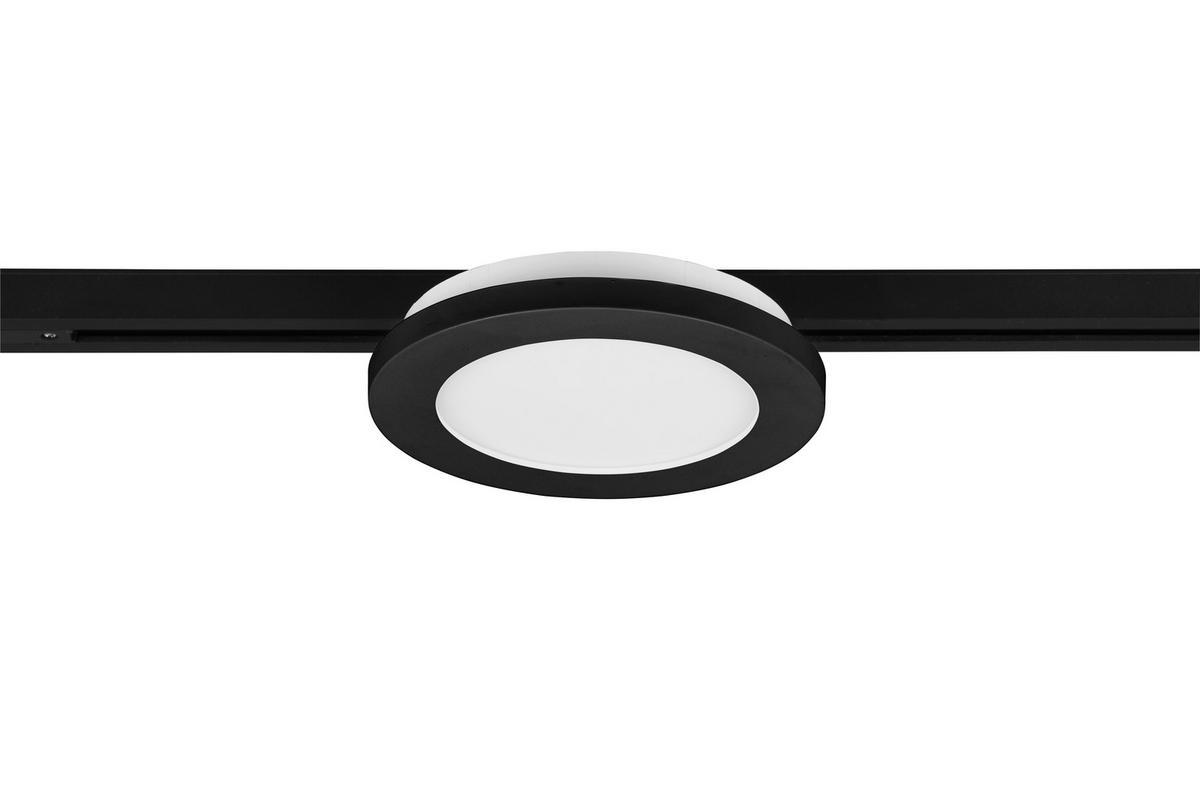 DECKENLEUCHTE  17,0/2,9 cm    - Schwarz, Basics, Kunststoff (17,0/2,9cm) - Trio Leuchten