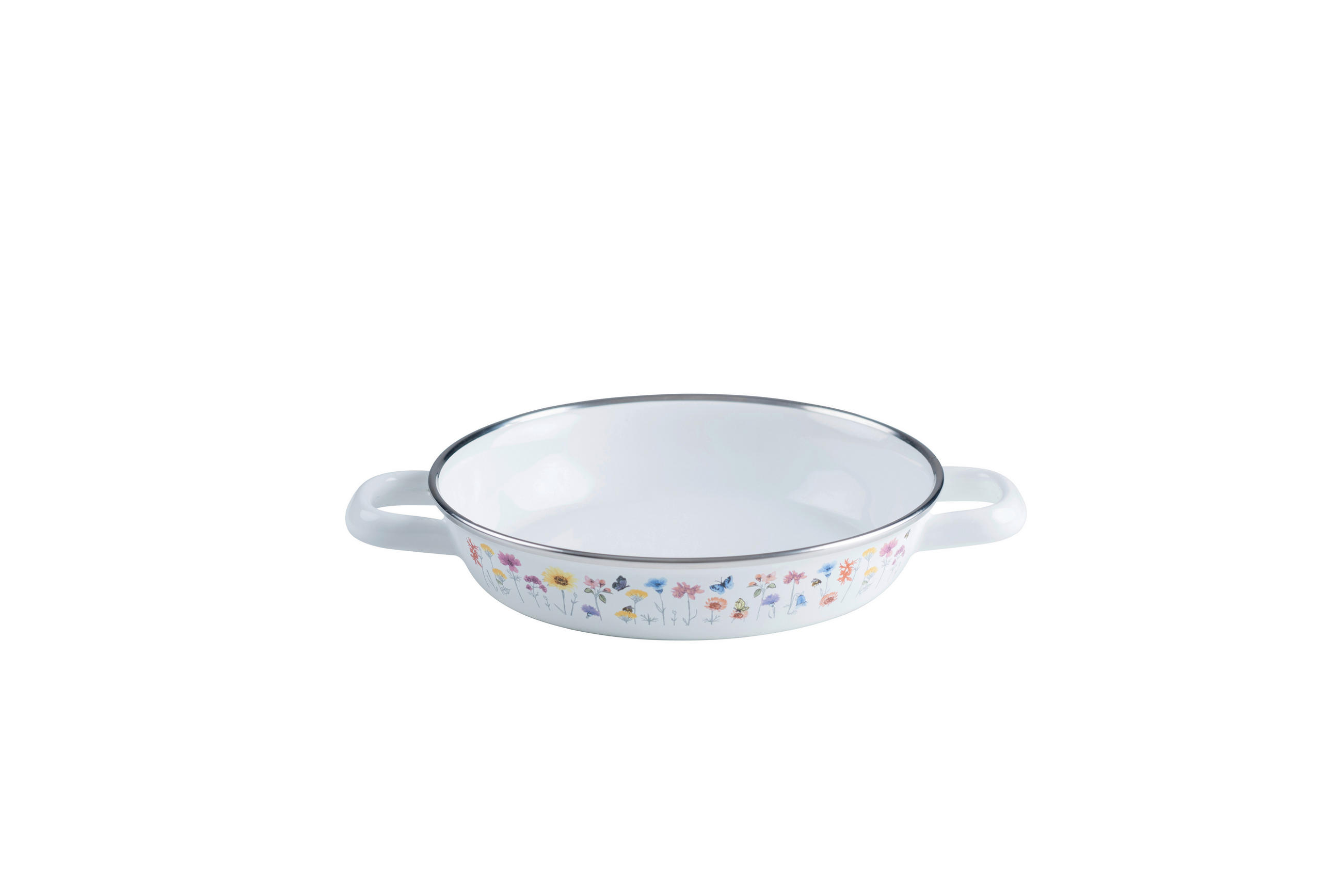 PFANNE Flora 20 cm  - Weiß, LIFESTYLE, Metall (20cm) - Riess