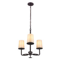 KRONLEUCHTER 50.5/72.7 cm    - Bronzefarben, Konventionell, Glas/Metall (50.5/72.7cm) - Elstead Lighting