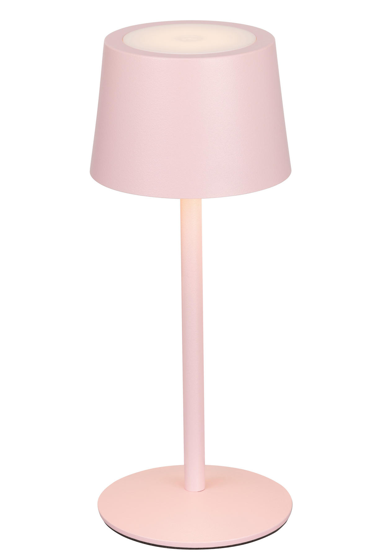 STOLNÍ LAMPA NA BATERIE, 9/22 cm  - růžová, Basics, kov (9/22cm) - Novel