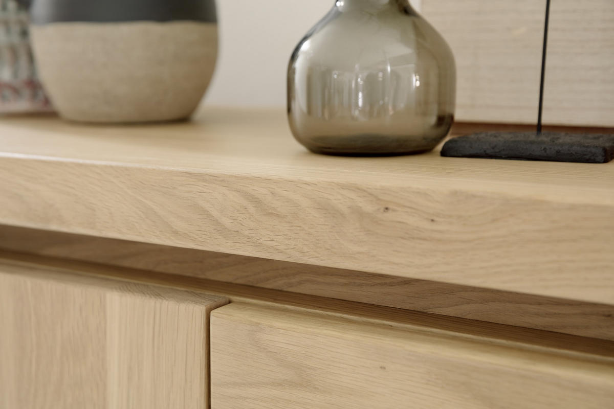 SIDEBOARD 180/84/44 cm  in Eichefarben  - Eichefarben/Grau, Modern, Holz/Holzwerkstoff (180/84/44cm) - Livetastic