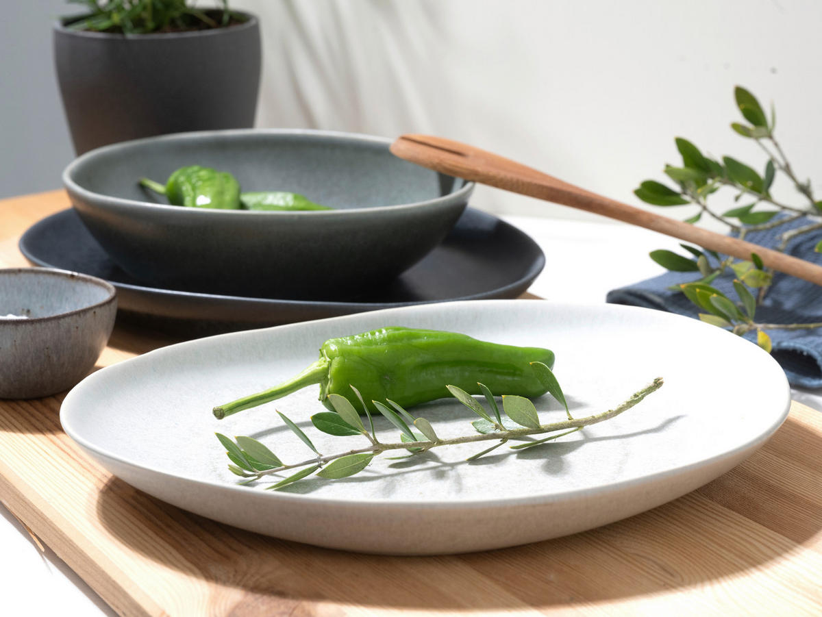 SERVIS Pietra Bunt 8 delar  - grå/antracit, Basics, keramik - Creatable