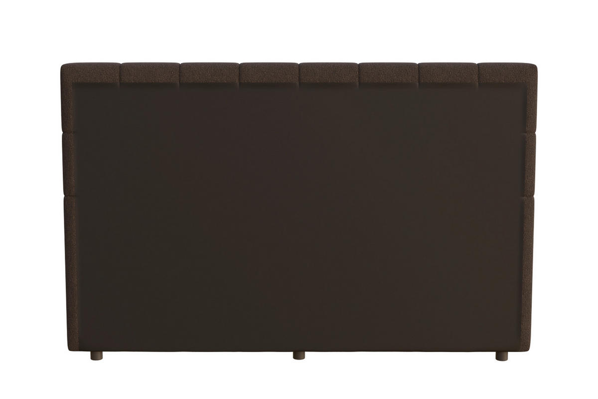POLSTERBETT 180/200 cm  in Braun  - Schwarz/Naturfarben, MODERN, Holz/Textil (180/200cm) - MID.YOU