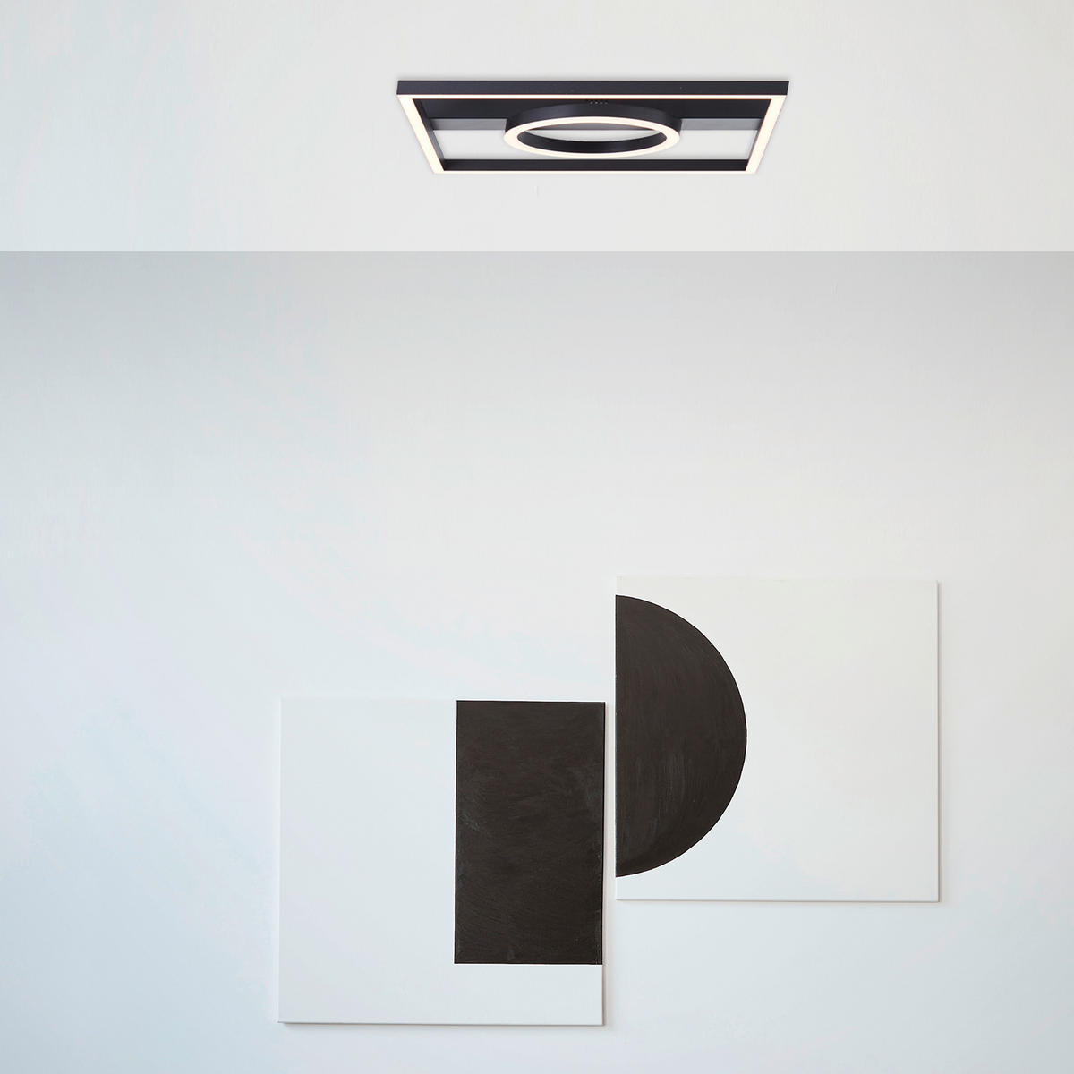 LED-PANEEL Maureen   - Schwarz, Design, Kunststoff/Metall (5/40/40cm) - Brilliant