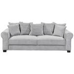 SCHLAFSOFA Cord Hellgrau  - Hellgrau/Schwarz, KONVENTIONELL, Kunststoff/Textil (247/95/125cm) - Hom`in